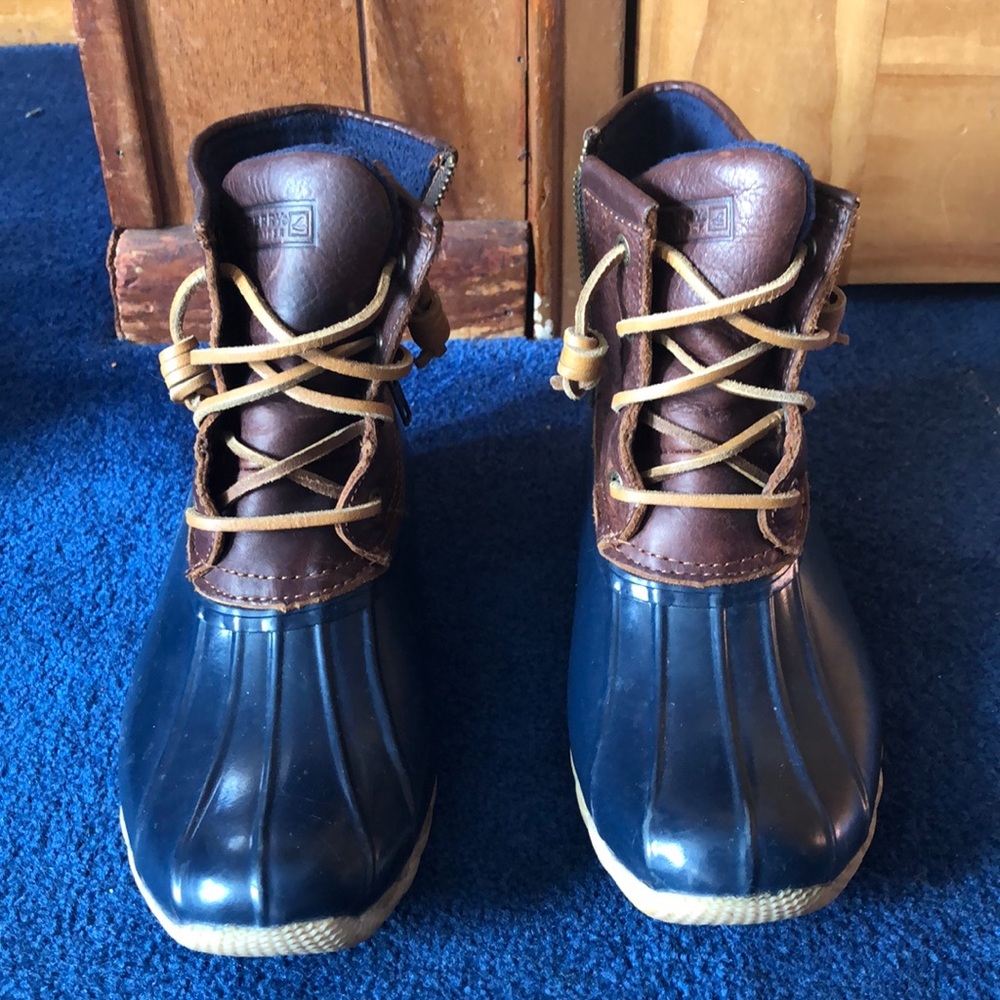 Sperry Navy Duck Boots